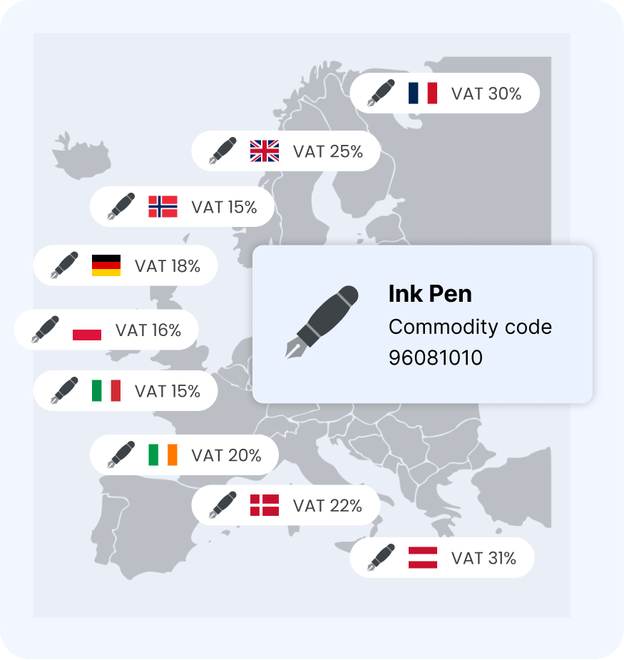 Stay compliant with global duty & tax rates