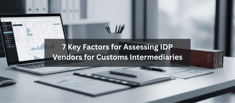 7 Key Factors for Assessing IDP Vendors for Customs Intermediaries