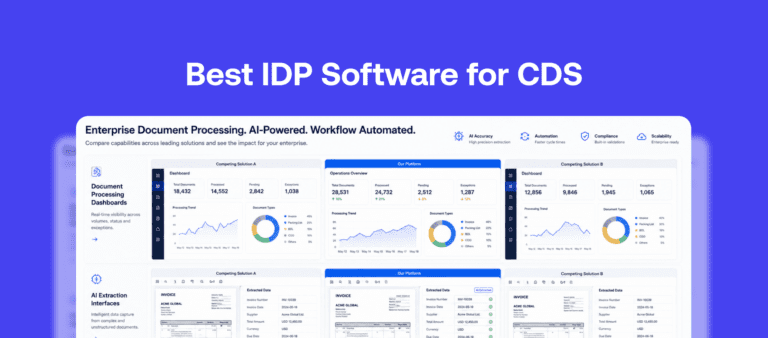Best IDP software comparison for AI document processing and workflow automation