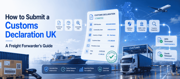 how to submit a customs declaration UK