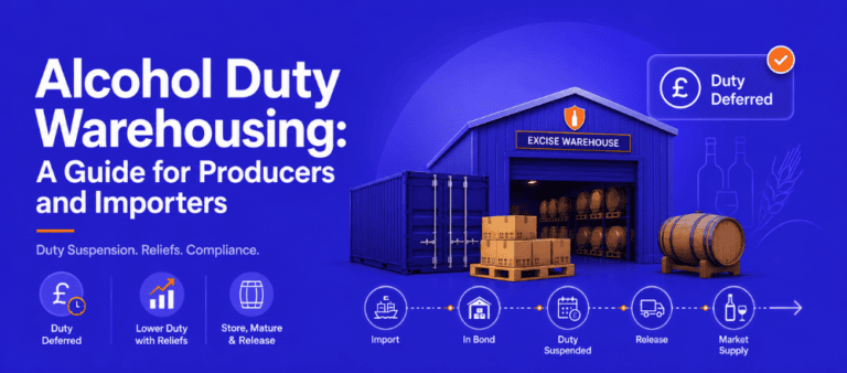 alcohol excise warehouse UK