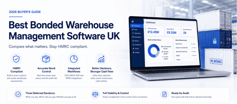 bonded warehouse management software