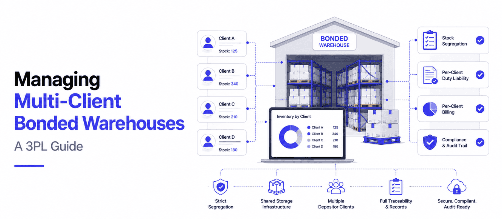 multi-client bonded warehouse management