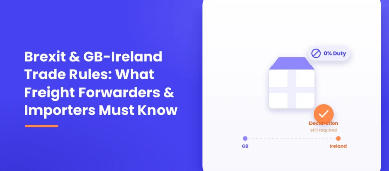 Brexit customs Ireland GB trade rules